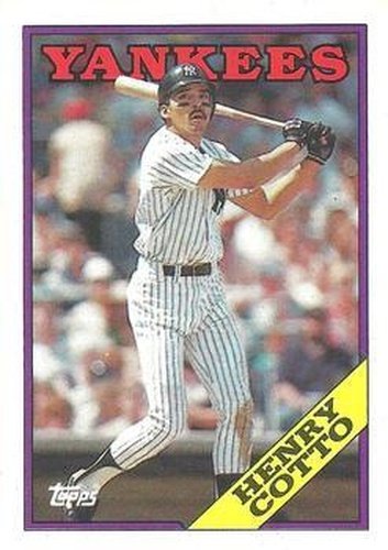 #766 Henry Cotto - New York Yankees - 1988 Topps Baseball