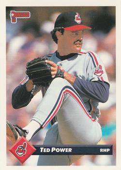 #766 Ted Power - Cleveland Indians - 1993 Donruss Baseball