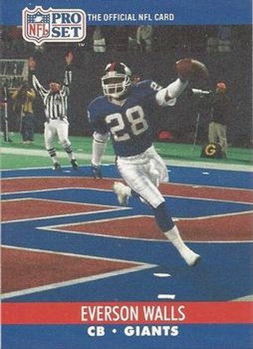 #767 Everson Walls - New York Giants - 1990 Pro Set Football