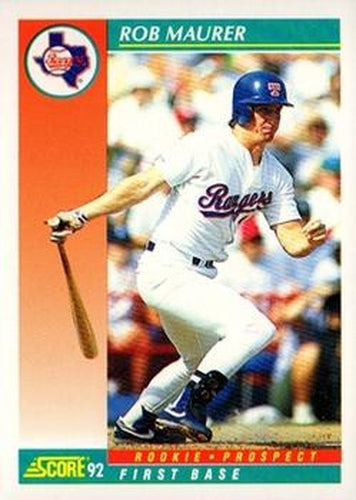 #767 Rob Maurer - Texas Rangers - 1992 Score Baseball