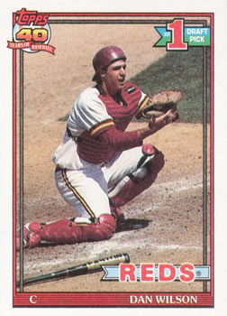 #767 Dan Wilson - Cincinnati Reds - 1991 Topps Baseball