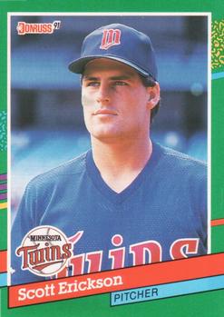 #767 Scott Erickson - Minnesota Twins - 1991 Donruss Baseball