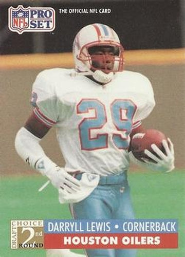 #767 Darryll Lewis - Houston Oilers - 1991 Pro Set Football