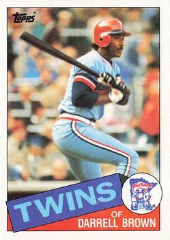 #767 Darrell Brown - Minnesota Twins - 1985 Topps Baseball