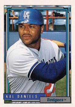 #767 Kal Daniels - Los Angeles Dodgers - 1992 Topps Baseball