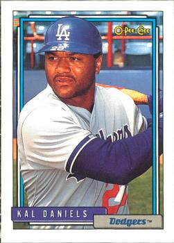 #767 Kal Daniels - Los Angeles Dodgers - 1992 O-Pee-Chee Baseball