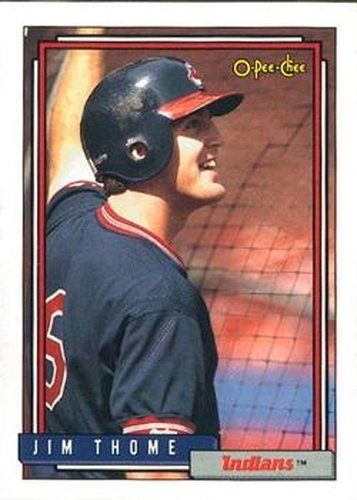 #768 Jim Thome - Cleveland Indians - 1992 O-Pee-Chee Baseball