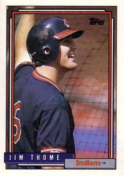 #768 Jim Thome - Cleveland Indians - 1992 Topps Baseball