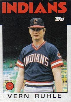 #768 Vern Ruhle - Cleveland Indians - 1986 Topps Baseball