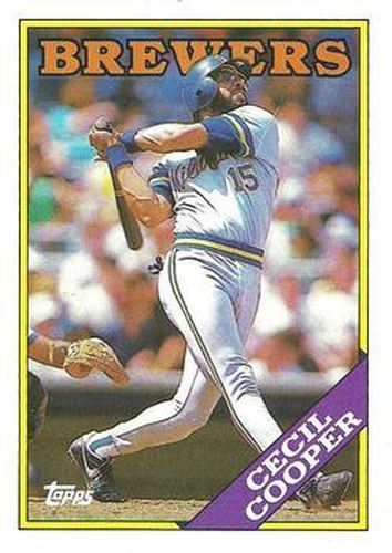 #769 Cecil Cooper - Milwaukee Brewers - 1988 Topps Baseball