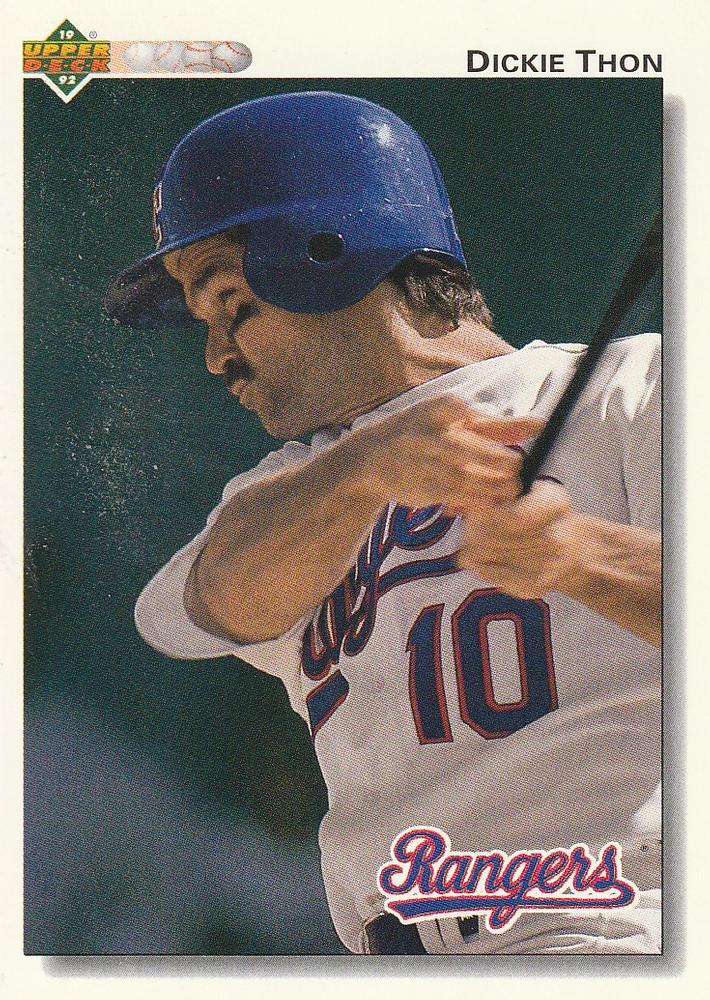 #769 Dickie Thon - Texas Rangers - 1992 Upper Deck Baseball
