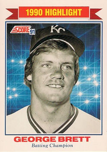 #769 George Brett - Kansas City Royals - 1991 Score Baseball