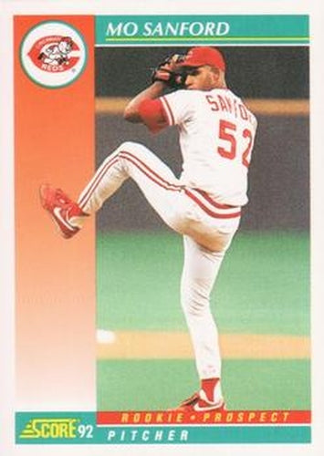 #769 Mo Sanford - Cincinnati Reds - 1992 Score Baseball