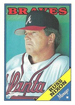 #76T Russ Nixon - Atlanta Braves - 1988 Topps Traded Baseball