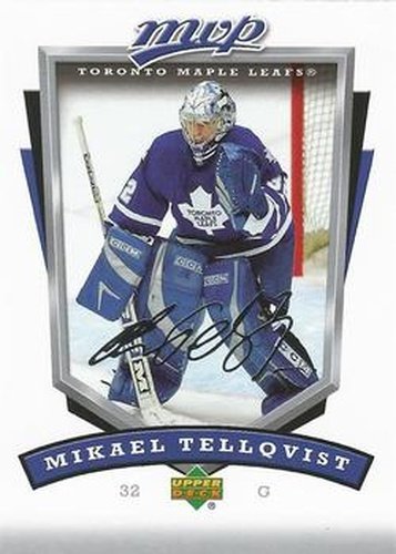 #276 Mikael Tellqvist - Toronto Maple Leafs - 2006-07 Upper Deck MVP Hockey