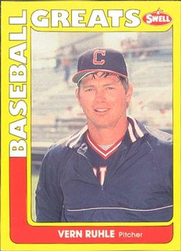 #76 Vern Ruhle - Cleveland Indians - 1991 Swell Baseball Greats