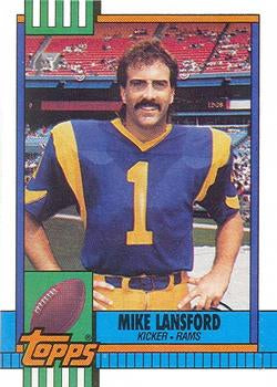 #76 Mike Lansford - Los Angeles Rams - 1990 Topps Football