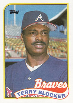 #76 Terry Blocker - Atlanta Braves - 1989 Topps Baseball