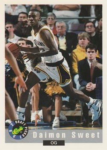 #76 Daimon Sweet - Notre Dame Fighting Irish - 1992 Classic Draft Basketball