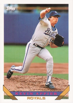 #76 Kevin Appier - Kansas City Royals - 1993 Topps Baseball