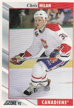 #76 Chris Nilan - Montreal Canadiens - 1992-93 Score USA Hockey