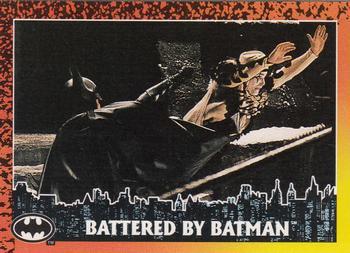 #76 Battered by Batman - 1992 Topps Batman Returns