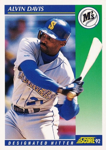 #76 Alvin Davis - Seattle Mariners - 1992 Score Baseball