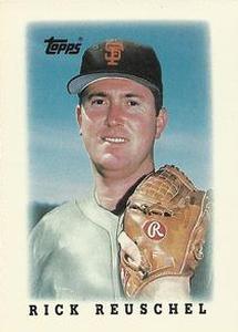#76 Rick Reuschel - San Francisco Giants - 1988 Topps Major League Leaders Minis Baseball