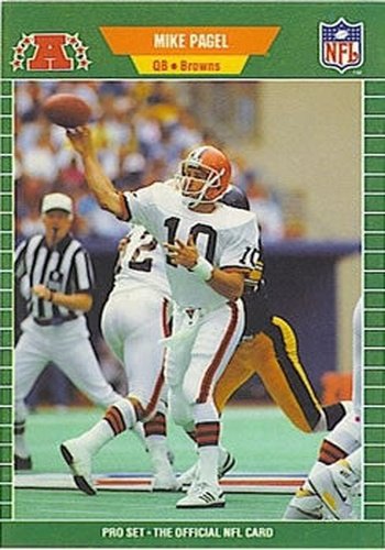 #76 Mikeagel - Cleveland Browns - 1989 Pro Set Football