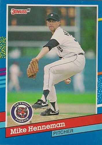 #76 Mike Henneman - Detroit Tigers - 1991 Donruss Baseball