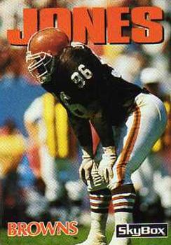 #76 James Jones - Cleveland Browns - 1992 SkyBox Impact Football