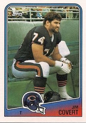 #76 Jim Covert - Chicago Bears - 1988 Topps Football