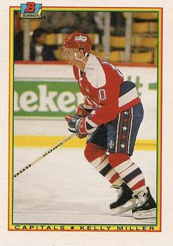 #76 Kelly Miller - Washington Capitals - 1990-91 Bowman Hockey