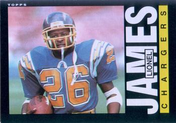 #376 Lionel James - San Diego Chargers - 1985 Topps Football