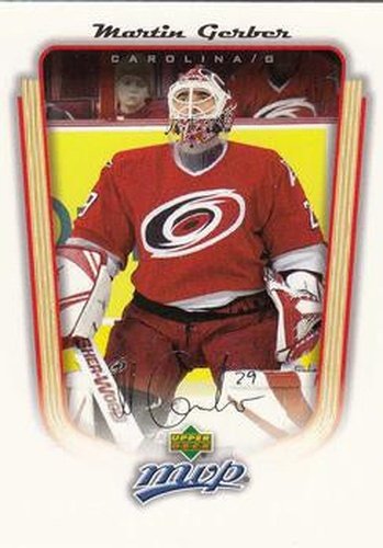 #76 Martin Gerber - Carolina Hurricanes - 2005-06 Upper Deck MVP Hockey