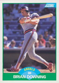 #76 Brian Downing - California Angels - 1989 Score Baseball