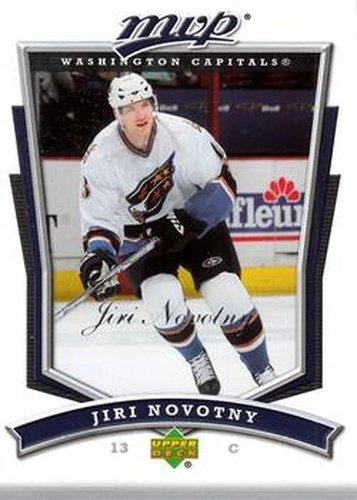 #76 Jiri Novotny - Washington Capitals - 2007-08 Upper Deck MVP Hockey