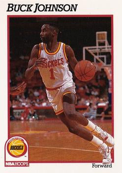 #76 Buck Johnson - Houston Rockets - 1991-92 Hoops Basketball