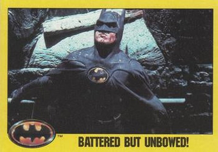#176 Battered but Unbowed! - 1989 Topps Batman