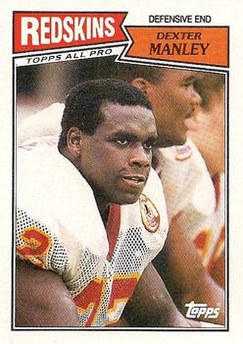 #76 Dexter Manley - Washington Redskins - 1987 Topps Football