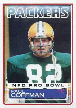 #76 Paul Coffman - Green Bay Packers - 1983 Topps Football