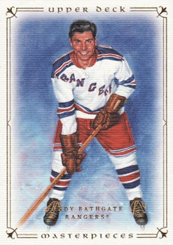 #76 Andy Bathgate - New York Rangers - 2008-09 Upper Deck Masterpieces Hockey