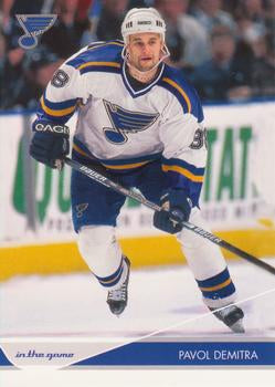 #76 Pavol Demitra - St. Louis Blues - 2003-04 In The Game Toronto Star Hockey