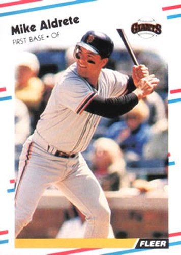 #76 Mike Aldrete - San Francisco Giants - 1988 Fleer Baseball