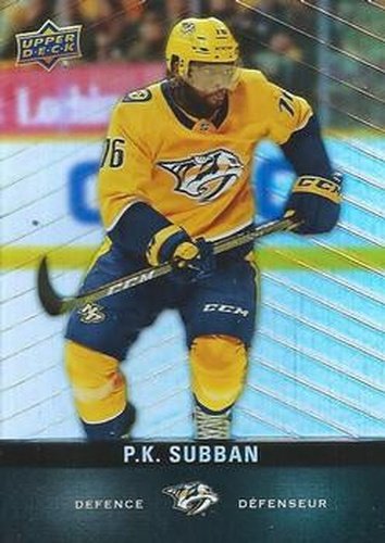 #76 P.K. Subban - Nashville Predators - 2019-20 Upper Deck Tim Hortons Hockey