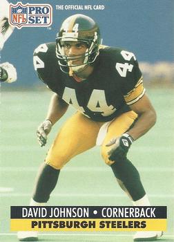 #276 David Johnson - Pittsburgh Steelers - 1991 Pro Set Football