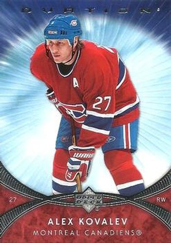 #76 Alex Kovalev - Alex Kovalev - 2007-08 Upper Deck Ovation Hockey