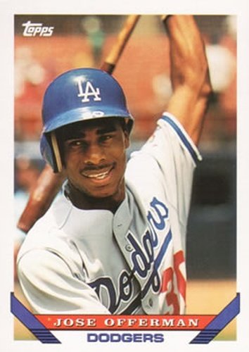 #776 Jose Offerman - Los Angeles Dodgers - 1993 Topps Baseball
