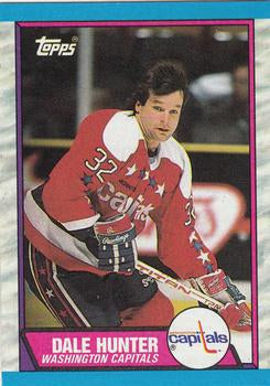 #76 Dale Hunter - Washington Capitals - 1989-90 Topps Hockey