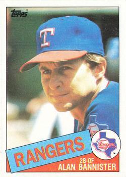 #76 Alan Bannister - Texas Rangers - 1985 Topps Baseball